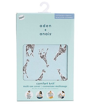 Image of Aden + Anais Baby Jade Giraffes 6-In-1 Multi-Use Cover