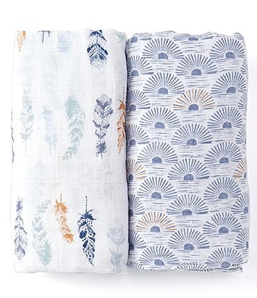 Image of Aden + Anais Baby Sunrise 2-Pack Muslin Swaddle Blankets