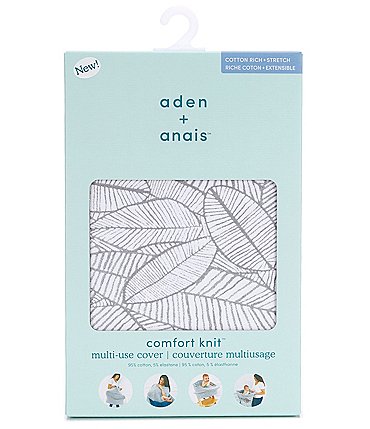 Image of Aden + Anais Baby Zebra Plant 6-In-1 Multi-Use Cover