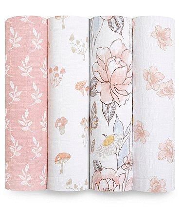 Image of Aden + Anais Earthly Organic Cotton Swaddles 4-Pack