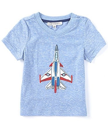 Image of Adventurewear 360 Baby Boys 12-24 Months Round Neck Short Sleeve Airplane T-Shirt