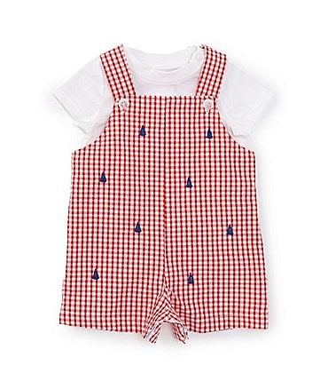 Image of Adventurewear 360 Baby Boys 3-24 Months Round Neckline Americana Sailboat Jon Jon