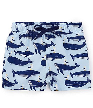 Image of Adventurewear 360 Baby Boys 3-24 Months Whale Print Swim Trunks