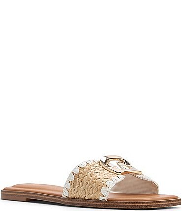 Image of ALDO Tidella Raffia Flat Slides