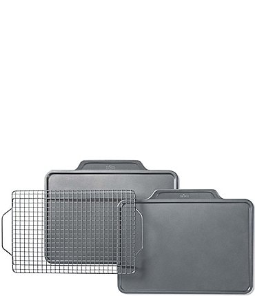Image of All-Clad Pro-Release Nonstick 3-Piece Bakeware Cookie Sheet Pan Set
