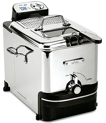 Image of All-Clad Pro Stainless Steel Deep Fryer with Digital Timer and Adjustable Temperature