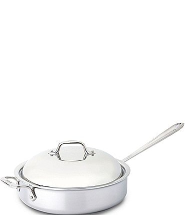 Image of All-Clad Stainless Steel 4-Quart Saute Pan with Dome Cover