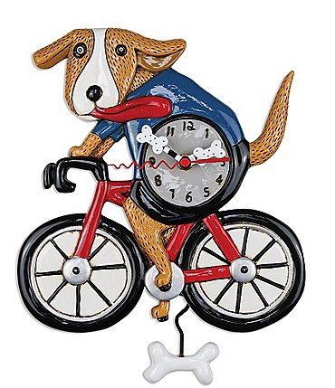 Image of Allen Designs Bicycle Dog Clock