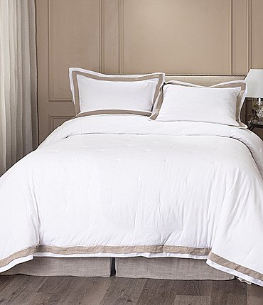 Image of Amity Home Orfeo Linen Comforter Mini Set