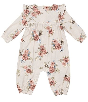 Image of Angel Dear Baby Girls 6-24 Months Roses Print Smocked Romper