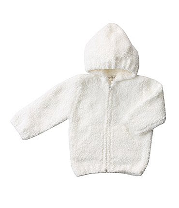 Image of Angel Dear Baby Girls Newbron-18 Months Chenille Hoodie Zip Front Jacket