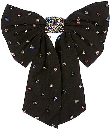Image of Anna & Ava Multi Stone Bow Hair Barrette