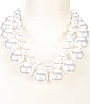 Image of Anna & Ava Statement Pearl Short Multi-Strand Necklace