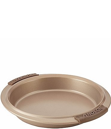 Image of Anolon Advanced Bronze Nonstick 9" Round Cake Pan with Silicone Grips