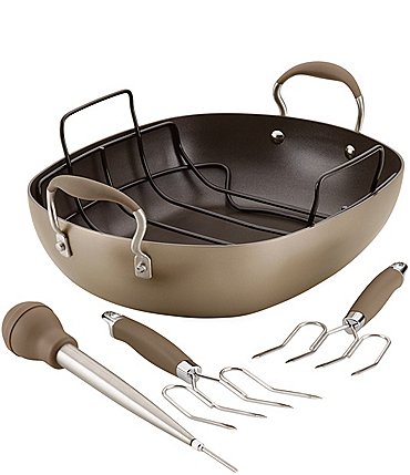 Image of Anolon Advanced Home Hard-Anodized Nonstick Roaster Set