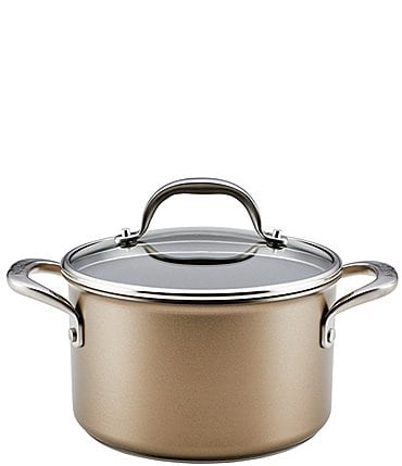 Image of Anolon Ascend Hard Anodized Nonstick Saucepot with Lid, 4 Qt.