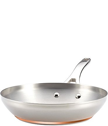 Image of Anolon Nouvelle Copper Stainless Steel 12-Inch Covered French Skillet