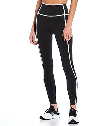 Image of Antonio Melani Active Action High Waisted Contrast Trim 28-Inch Coordinating Leggings