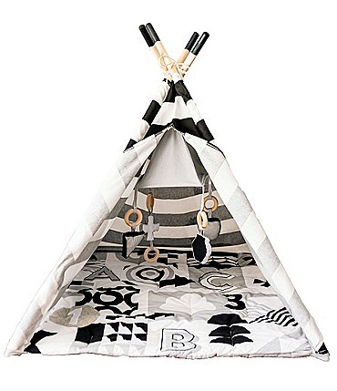 Image of Wonder & Wise by Asweets ABC Striped Activity Teepee Play Tent
