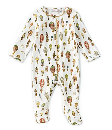 Image of Atelier Choux Paris Baby 3-6 Months Long-Sleeve Hot Air Balloon Footed Playsuit