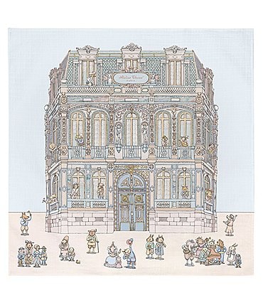 Image of Atelier Choux Paris Baby Organic Cotton Chateau Choux Swaddle Blanket