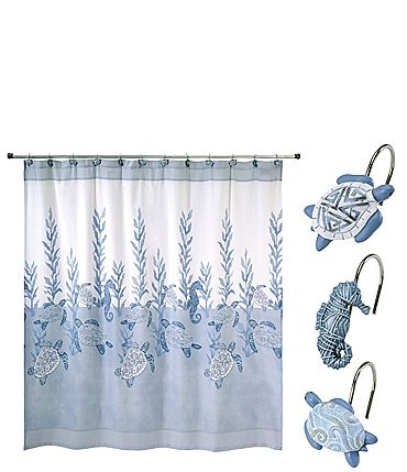 Image of Avanti Linens 13-Piece Caicos Shower Curtain And Hook Set