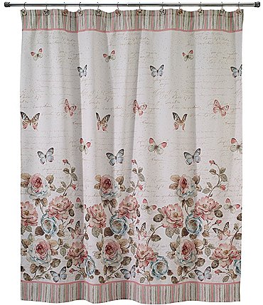 Image of Avanti Linens Butterfly Garden Shower Curtain