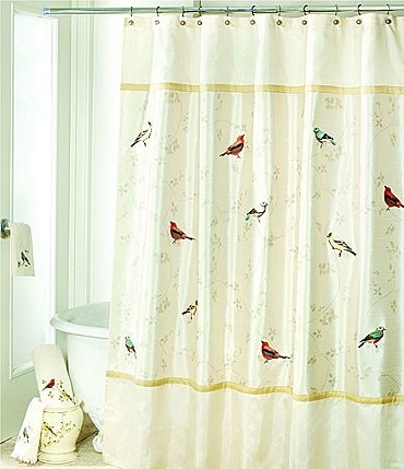 Image of Avanti Linens Gilded Birds Shower Curtain