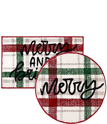 Image of Avanti Linens Merry & Bright Holiday 2-Piece Rug Set