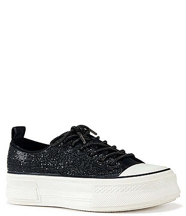 Image of Azalea Wang Revival Rhinestone Platform Sneakers