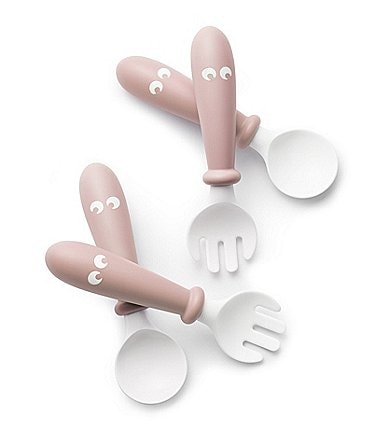 Image of BABYBJORN BPA-Free Plastic 4-Pack Baby Spoons and Forks