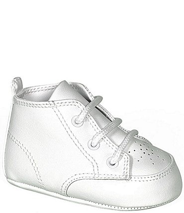 Image of Baby Deer Kids' White High-Top Crib Shoes (Infant)