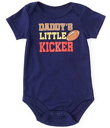 Image of Baby Starters Baby 3-12 Months Short Sleeve Daddy's Little Kicker Bodysuit