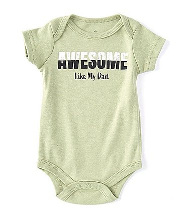 Image of Baby Starters Baby Boys 3-12 Months Short Sleeve "Awesome Like My Dad" Bodysuit