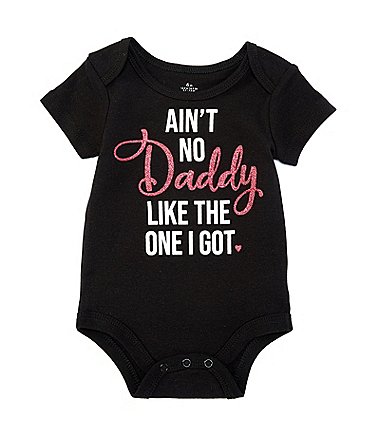 Image of Baby Starters Baby Girl 3-12 Months Short Sleeve Ain't No Daddy Like Mine Bodysuit