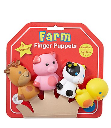 Image of Baby Starters Farm Finger Puppets 4-Piece Set