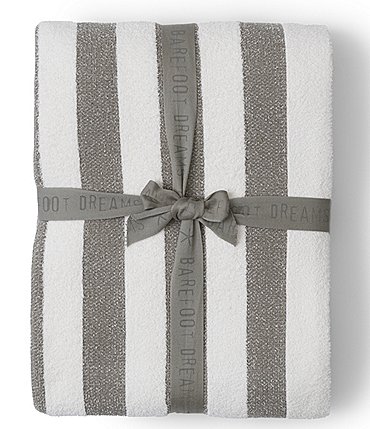 Image of Barefoot Dreams CozyChic&reg; Classic Stripe Pattern Throw Blanket