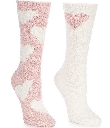 Image of Barefoot Dreams Cozychic&reg; Heart Print Sock Set
