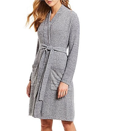 Image of Barefoot Dreams CozyChic Light Ribbed Short Wrap Cozy Robe