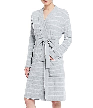 Image of Barefoot Dreams CozyChic® Lite Striped Wrap Robe