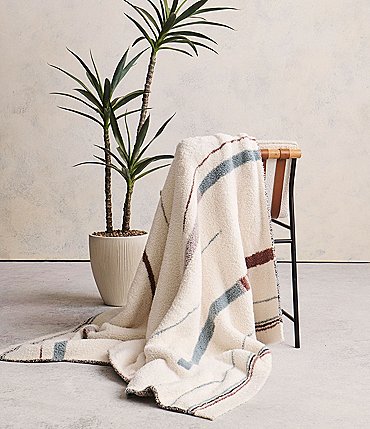 Image of Barefoot Dreams CozyChic&reg; Vista Jacquard Stripe Oversize Throw
