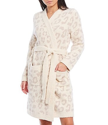 Image of Barefoot Dreams In The Wild CozyChic Family Matching Animal Plush Long Sleeve Wrap Cozy Robe