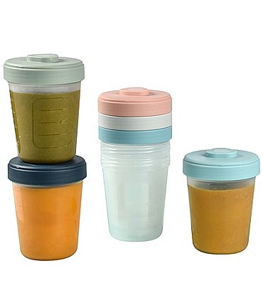 Image of BEABA Baby Food Clip Containers Set of 6 - Large