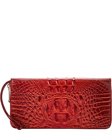 Image of BRAHMIN Melbourne Collection Radiant Red Skyler Travel Wristlet