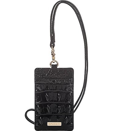 Image of BRAHMIN Melbourne Collection Sawyer Crocodile-Embossed Lanyard