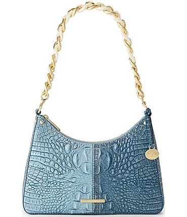 Image of BRAHMIN Secour Collection Denim Mod Esme Chain Strap Shoulder Bag