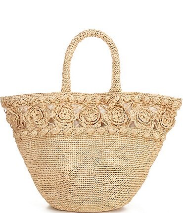Image of Btb Los Angeles Raffia Vienna Tote Bag