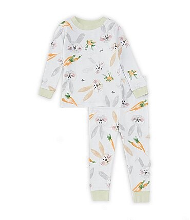 Image of Burt's Bees Baby 12-24 Months Being A Bunny T-Shirt & Pant Pajama Set