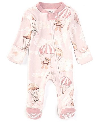 Image of Burt's Bees Baby Boys Newborn-9 Months Long-Sleeve Parachute Pals Footie Coverall