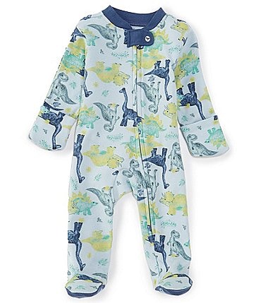 Image of Burt's Bees Baby Boys Newborn-9 Months Mini Dino Friends Sleep & Play Sleeper